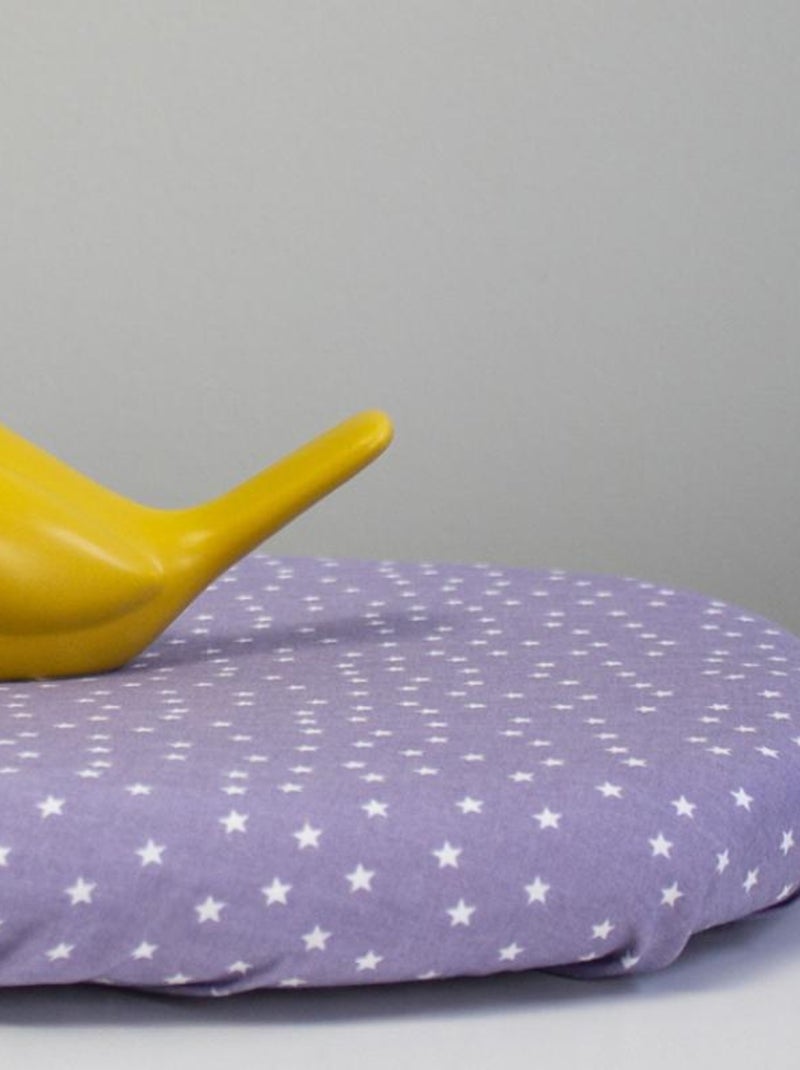Drap housse de berceau en coton bio Etoiles Lilas (40 x 80 cm) Violet - Kiabi