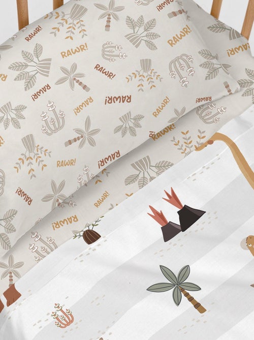 Drap-housse Dino family "Happyfriday" - Kiabi