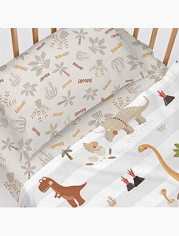 Drap-housse Dino family "Happyfriday
