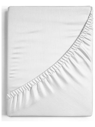 Drap Housse double Coton Blanc