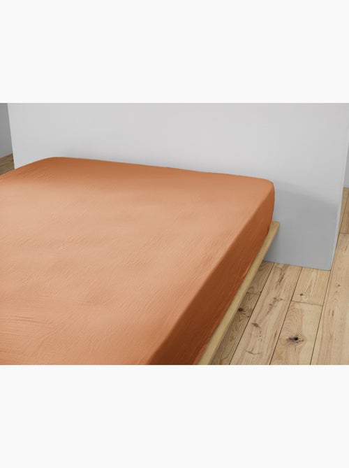 Drap-housse – Double Gaze de Coton 125 g/m² – Bonnet 30 cm - Gaïa - Kiabi Drap-housse – Double Gaze de Coton 125 g/m² – Bonnet 30 cm - Gaïa - Kiabi