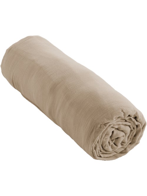Drap-housse – Double Gaze de Coton 125 g/m² – Bonnet 30 cm - Gaïa - Kiabi Drap-housse – Double Gaze de Coton 125 g/m² – Bonnet 30 cm - Gaïa - Kiabi