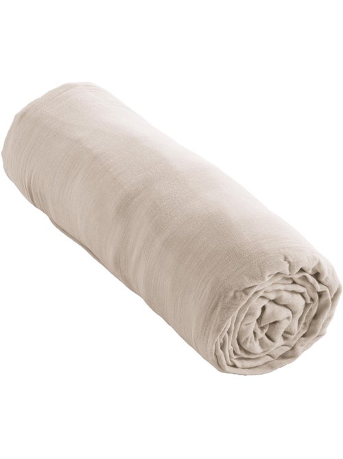 Drap-housse – Double Gaze de Coton 125 g/m² – Bonnet 30 cm - Gaïa - Kiabi Drap-housse – Double Gaze de Coton 125 g/m² – Bonnet 30 cm - Gaïa - Kiabi