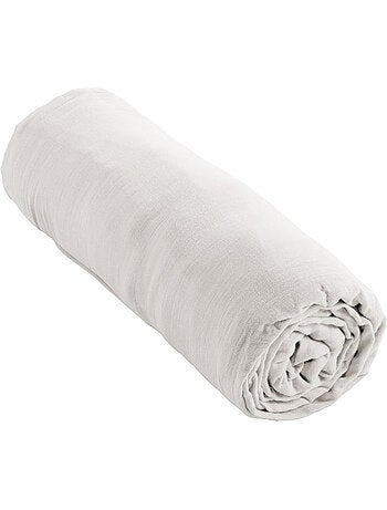 Drap-housse – Double Gaze de Coton 125 g/m² – Bonnet 30 cm - Gaïa