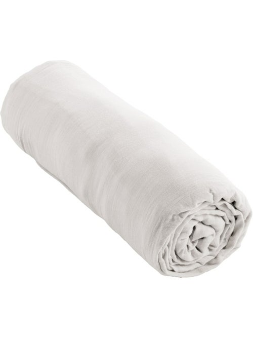 Drap-housse – Double Gaze de Coton 125 g/m² – Bonnet 30 cm - Gaïa - Kiabi Drap-housse – Double Gaze de Coton 125 g/m² – Bonnet 30 cm - Gaïa - Kiabi