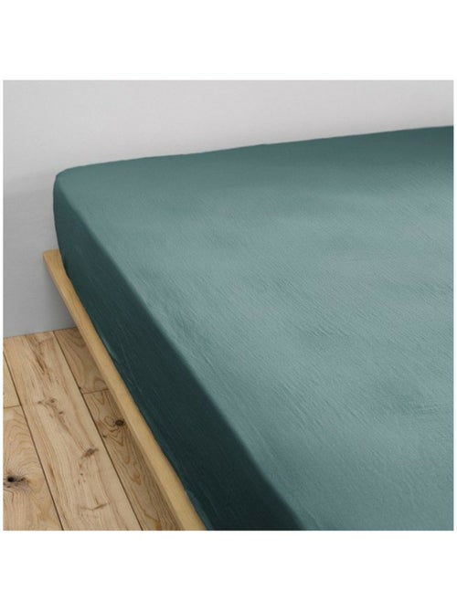 Drap-housse – Double Gaze de Coton 125 g/m² – Bonnet 30 cm - Gaïa - Kiabi
