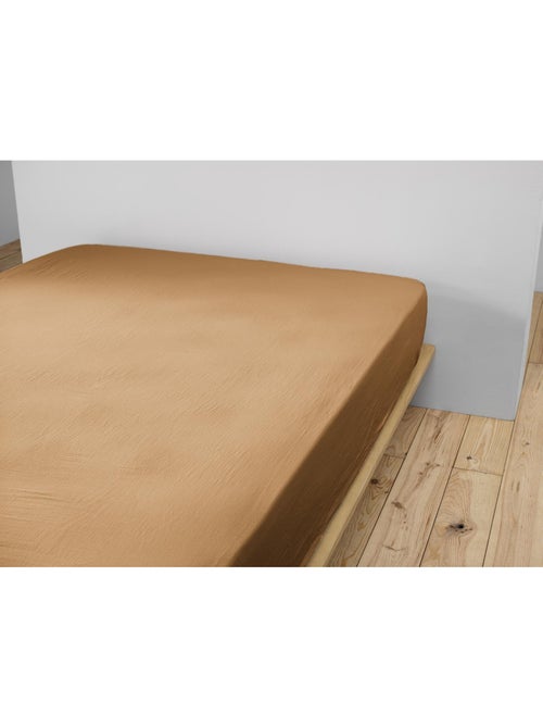 Drap-housse – Double Gaze de Coton 125 g/m² – Bonnet 30 cm - Gaïa - Kiabi Drap-housse – Double Gaze de Coton 125 g/m² – Bonnet 30 cm - Gaïa - Kiabi