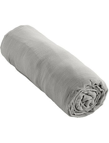 Drap-housse – Double Gaze de Coton 125 g/m² – Bonnet 30 cm - Gaïa
