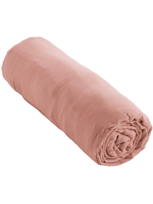 Drap-housse – Double Gaze de Coton 125 g/m² – Bonnet 30 cm - Gaïa - Kiabi Drap-housse – Double Gaze de Coton 125 g/m² – Bonnet 30 cm - Gaïa - Kiabi