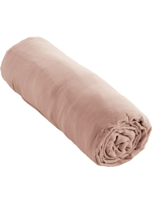 Drap-housse – double gaze de coton 125 g/m² – bonnet 30 cm - gaïa - Kiabi Drap-housse – double gaze de coton 125 g/m² – bonnet 30 cm - gaïa - Kiabi