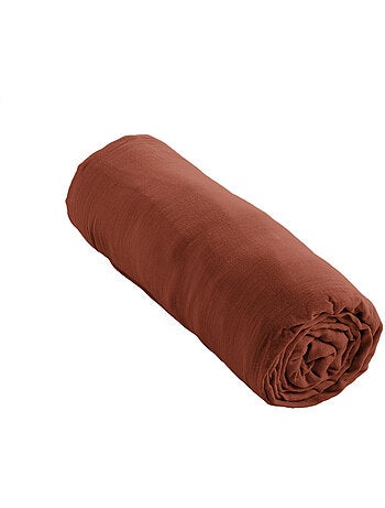 Drap-housse – Double Gaze de Coton 125 g/m² – Bonnet 30 cm - Gaïa