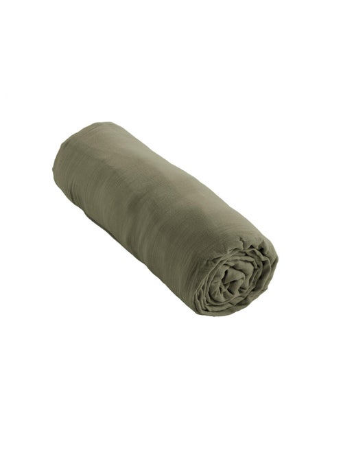 Drap-housse – Double Gaze de Coton 125 g/m² – Bonnet 30 cm - Gaïa - Kiabi