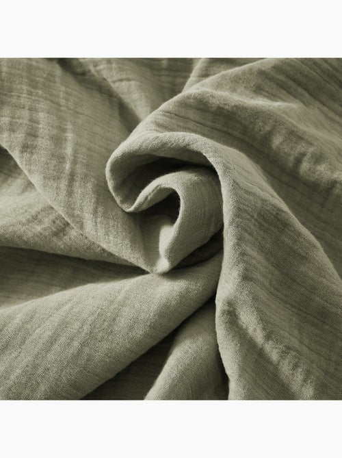 Drap-housse – Double Gaze de Coton 125 g/m² – Bonnet 30 cm - Gaïa - Kiabi