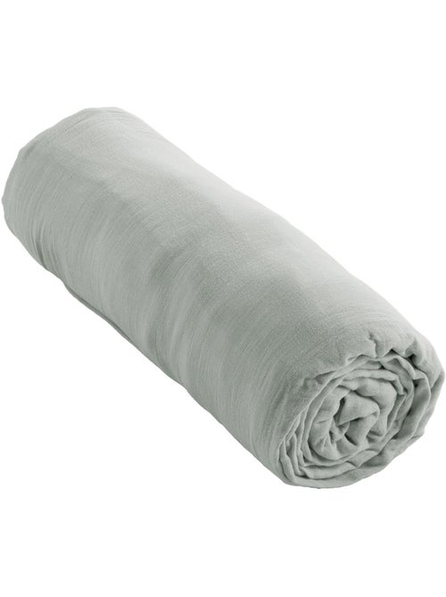 Drap-housse – Double Gaze de Coton 125 g/m² – Bonnet 30 cm - Gaïa - Kiabi Drap-housse – Double Gaze de Coton 125 g/m² – Bonnet 30 cm - Gaïa - Kiabi