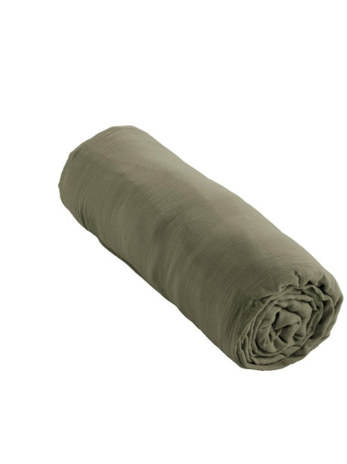 Drap-housse – Double Gaze de Coton 125 g/m² – Bonnet 30 cm - Gaïa - Kiabi Drap-housse – Double Gaze de Coton 125 g/m² – Bonnet 30 cm - Gaïa - Kiabi