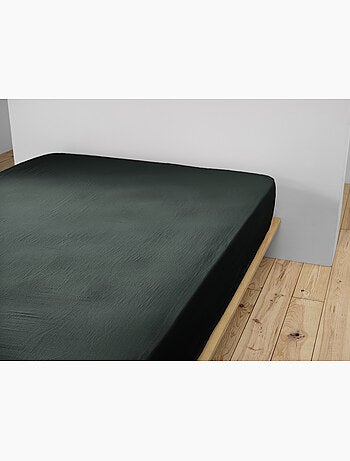 Drap-housse – double gaze de coton 125 g/m² – bonnet 30 cm - gaïa