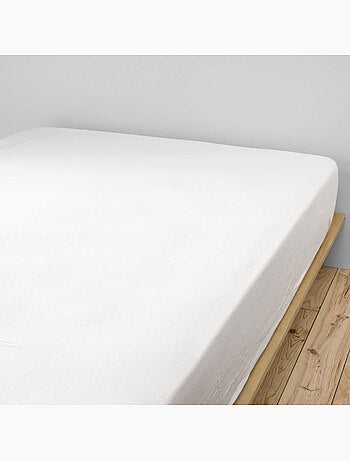 Drap housse double gaze de coton