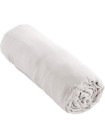 Drap housse double gaze de coton