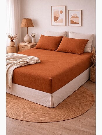 Drap Housse Double Gaze de Coton GAÏA