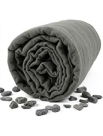 Drap housse double gaze de coton gaïa