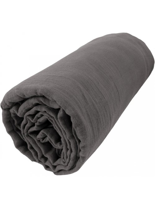 Drap housse double gaze de coton gaïa - Kiabi