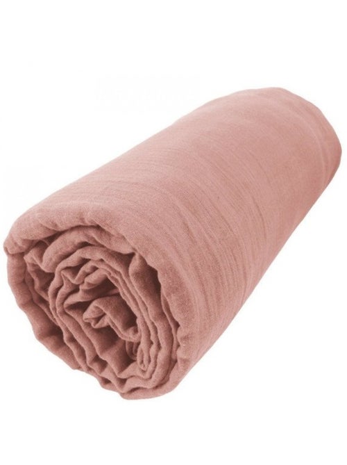 Drap Housse Double Gaze de Coton GAÏA - Kiabi