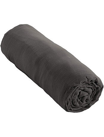 Drap housse double gaze de coton