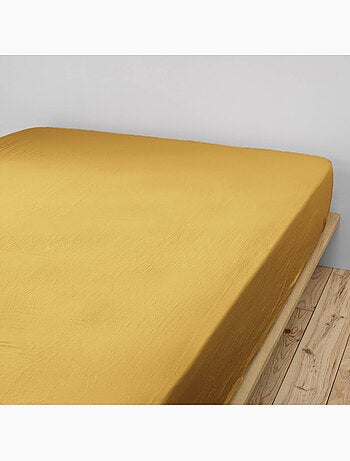 Drap housse double gaze de coton