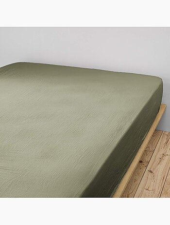 Drap housse double gaze de coton