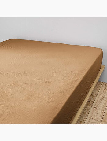 Drap housse double gaze de coton