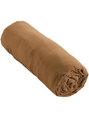 Drap housse double gaze de coton