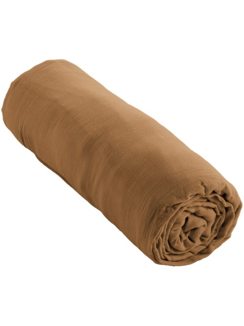Drap housse double gaze de coton - Kiabi