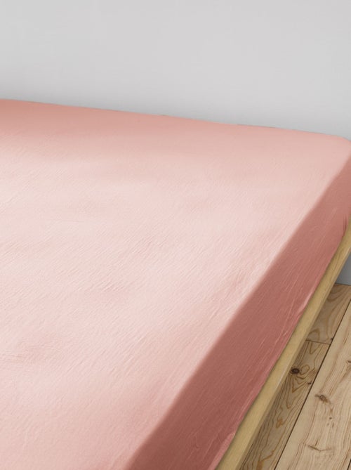 Drap housse double gaze de coton - Kiabi
