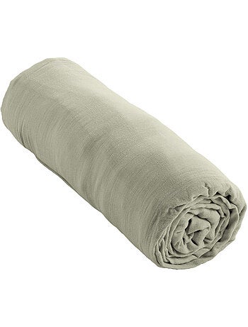 Drap housse double gaze de coton