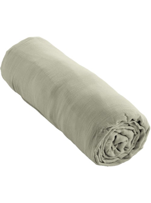 Drap housse double gaze de coton - Kiabi Drap housse double gaze de coton - Kiabi