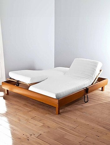 Drap housse double pour lit articulé