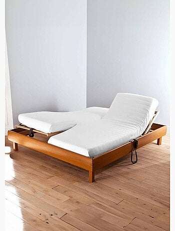 Drap housse double pour lit articulé