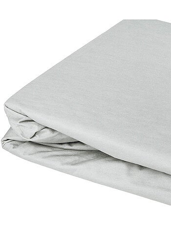 Drap housse élastiqué en 100% coton peigné