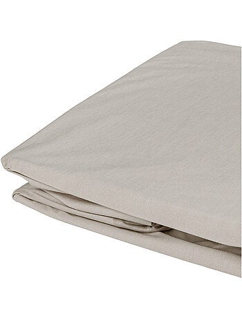 Drap housse élastiqué en 100% coton peigné