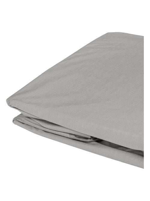 Drap housse élastiqué en 100% coton peigné - Kiabi