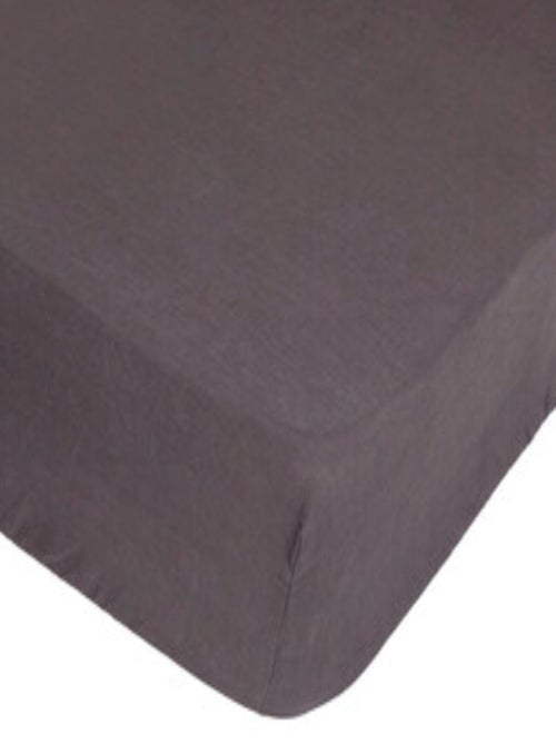 Drap housse en 100% lin - Kiabi