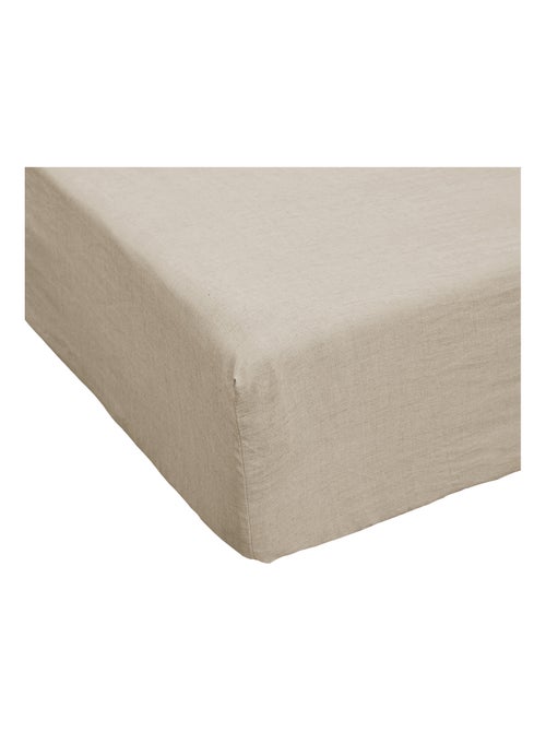 Drap housse en 100% Lin Français - Kiabi