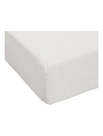 Drap housse en 100% Lin Français