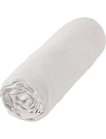Drap housse en 100% Lin Français