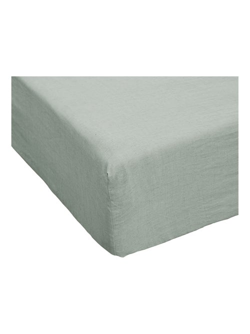 Drap housse en 100% Lin Français - Kiabi