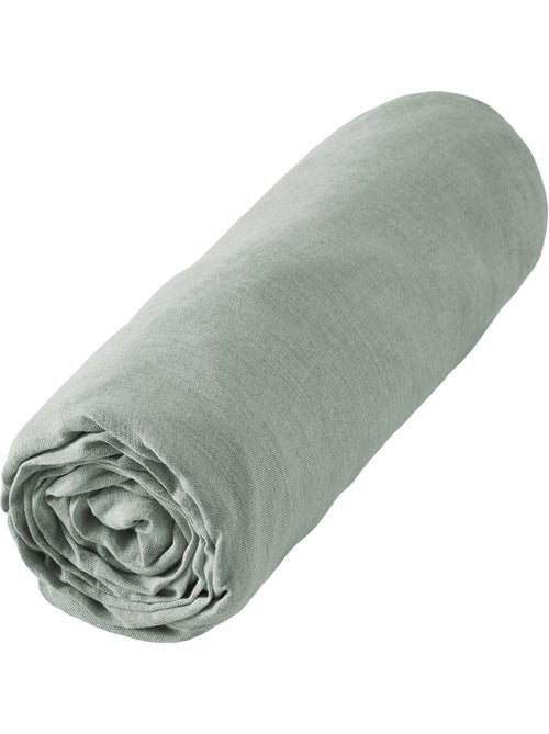Drap housse en 100% Lin Français - Kiabi