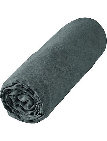 Drap housse en 100% Lin Français