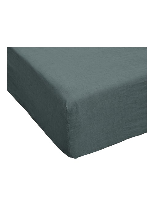 Drap housse en 100% Lin Français - Kiabi