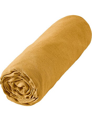 Drap housse en 100% Lin Français