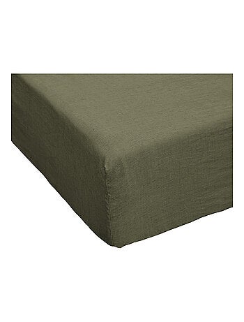 Drap housse en 100% Lin Français